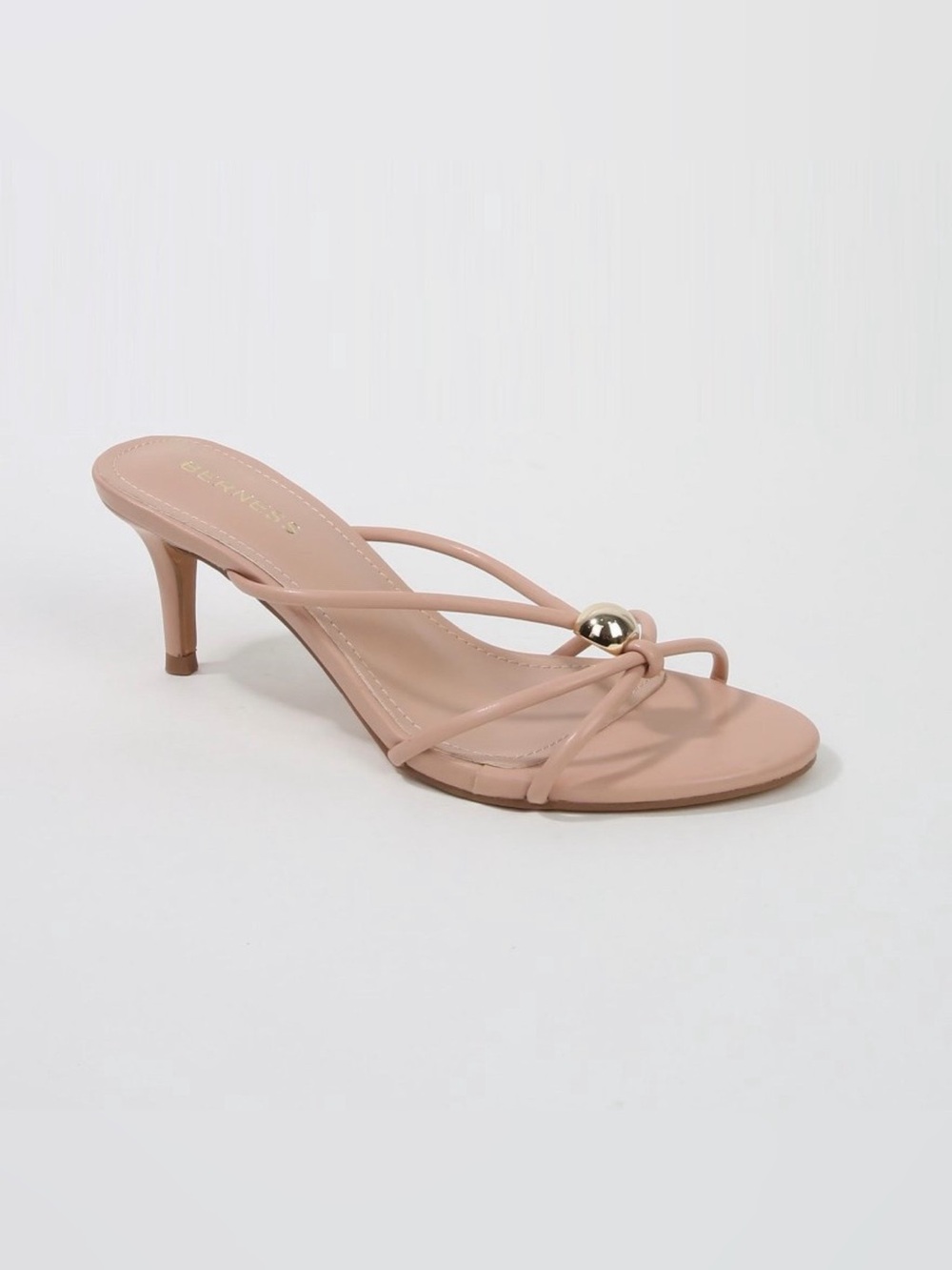 🎀Berness~Fifi Minimal Strap Kitten Heel
Sandals Beige SIZE 6